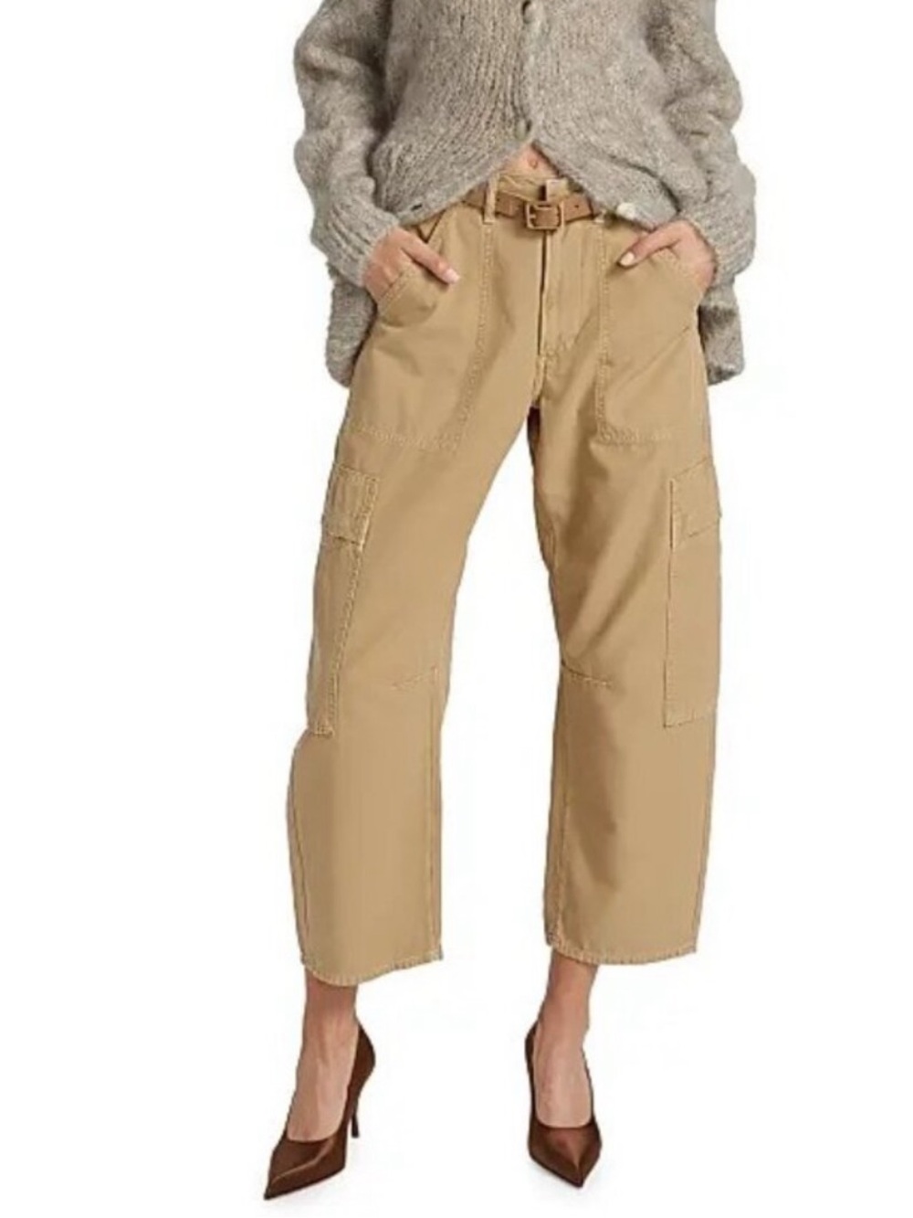 Citizens of Humanity Marcelle Cargo Pant in Gobi - Picture 9 of 9